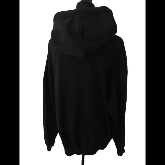 THREE Layer Cross “Her Buck” graphic black hoodie - Picture 4 of 6